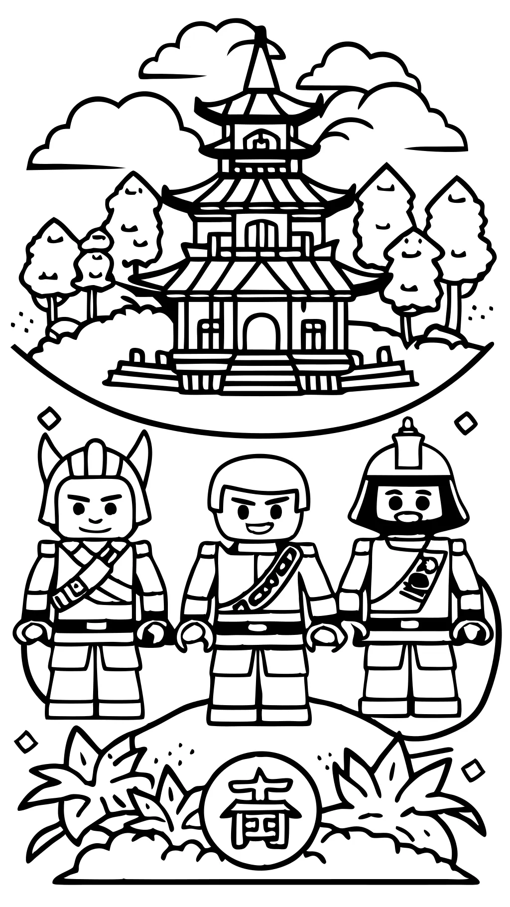 Página de color de LEGO Ninjago